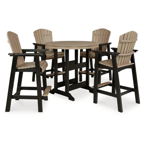 Fairen Trail Outdoor Counter Height Dining Table with 2 Barstools