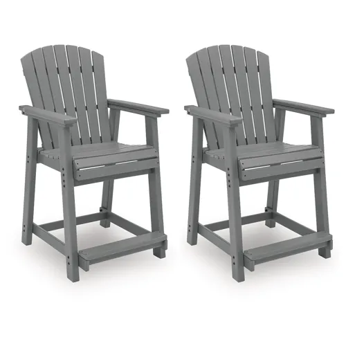 Sanctuary Beach Outdoor Counter Height Bar Stool (Set of 2)