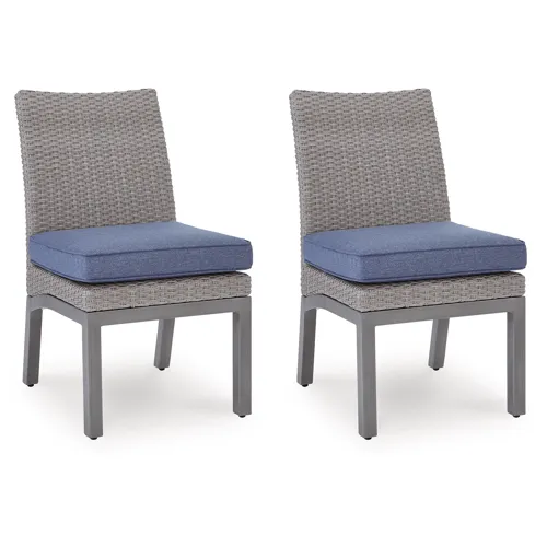 Half Moon Beach Outdoor Side Chair with Cushion (Set of 2)