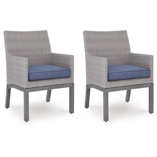 Half Moon Beach Outdoor Arm Chair with Cushion (Set of 2)
