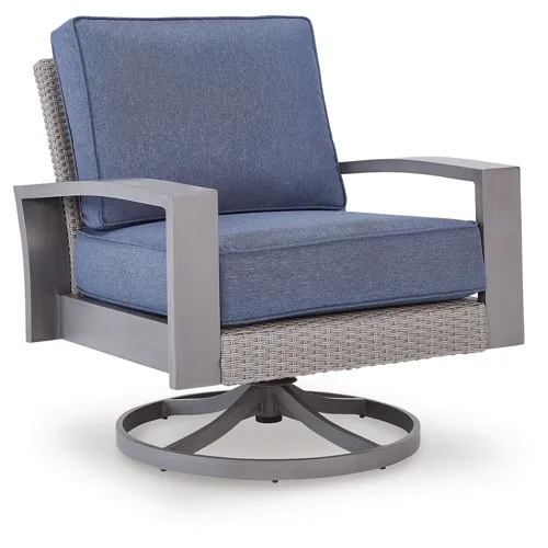 Half Moon Beach Outdoor Swivel Lounge Chair with Cushion
