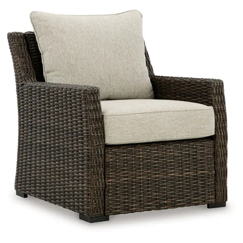 Brook Ranch Outdoor Lounge Chair with Cushion