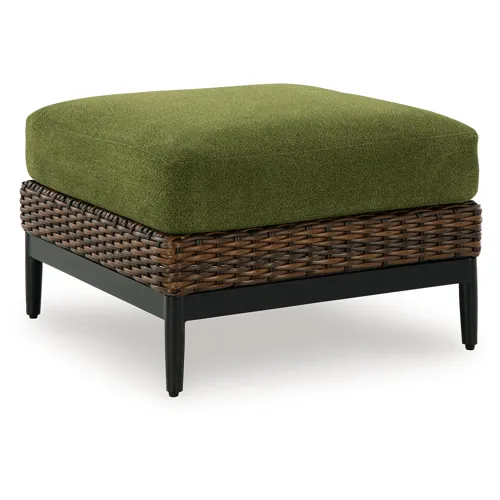 Horizon Hall Outdoor Ottoman with Cushion