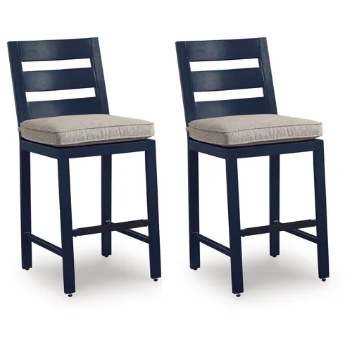 East Beach Outdoor Counter Height Bar Stool (Set of 2)