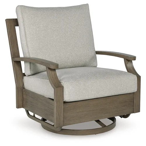 Rainier Ranch Outdoor Swivel Glider Chair with Cushion
