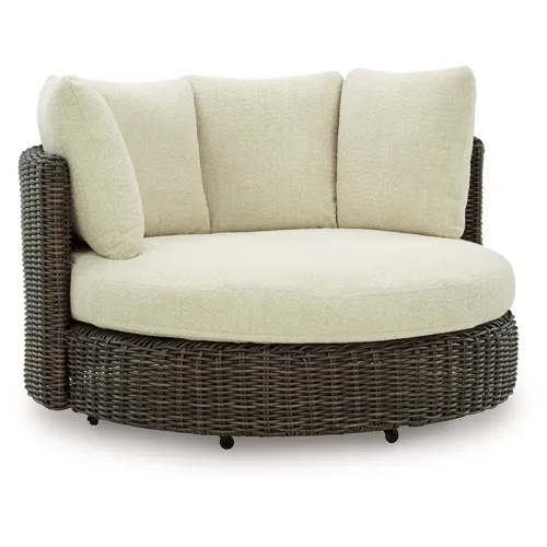 Kimora Outdoor Swivel Lounge Chair with Cushion