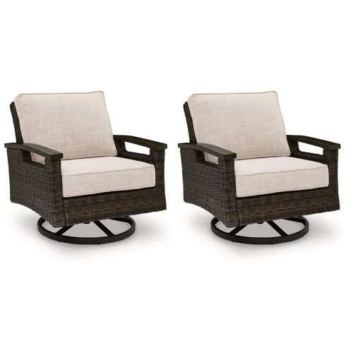 Monterey Point Outdoor Swivel Lounge Chair (Set of 2)