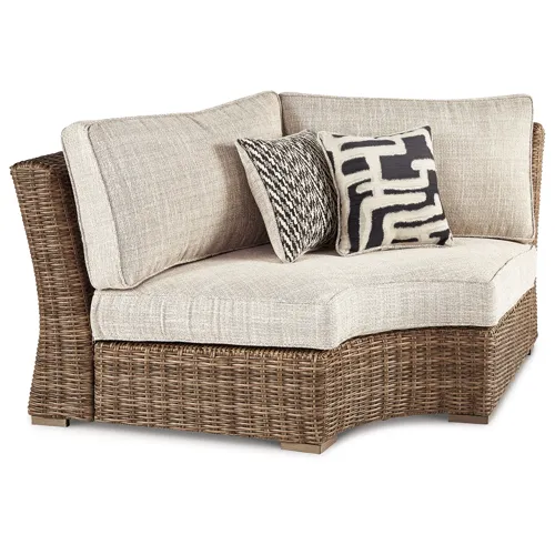Beachcroft Curved Corner Chair with Cushion