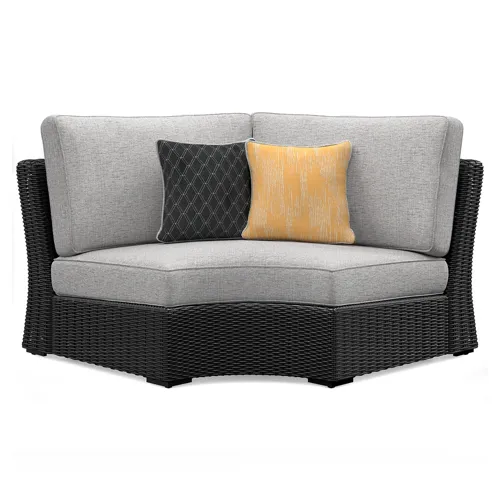 Beachcroft Outdoor Curved Corner Chair with Cushion
