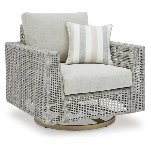 Seton Creek Outdoor Swivel Lounge with Cushion