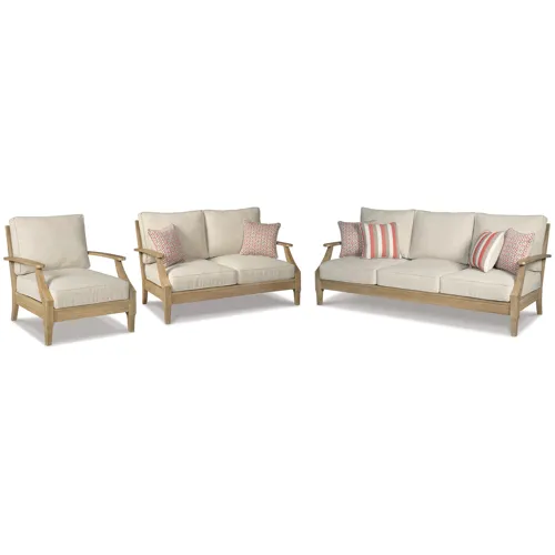 Clare View Outdoor Sofa, Loveseat and Lounge Chair