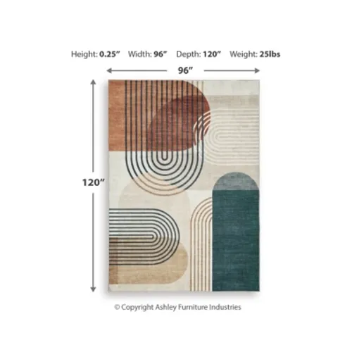 Farrendale Washable 8' x 10' Area Rug