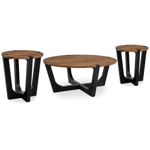 Hanneforth Coffee Table and 2 End Tables