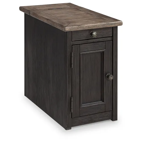Tyler Creek Chairside End Table with USB Ports & Outlets
