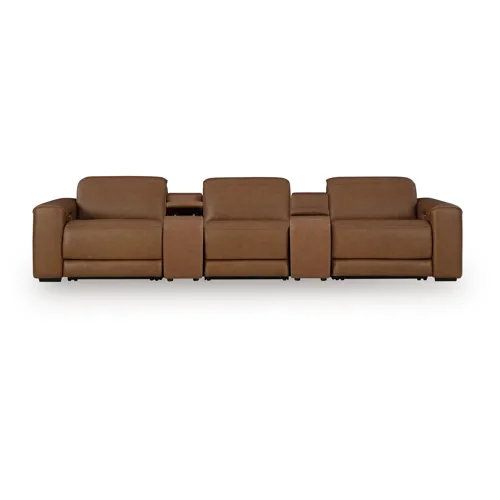 Magic Man 5-Piece Power Reclining Sectional with Console