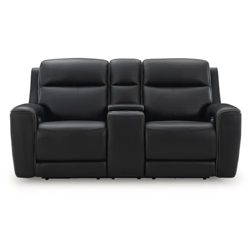 5Z-Comfort Power Reclining Loveseat with Console