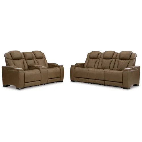 Strikefirst Power Reclining Sofa and Loveseat