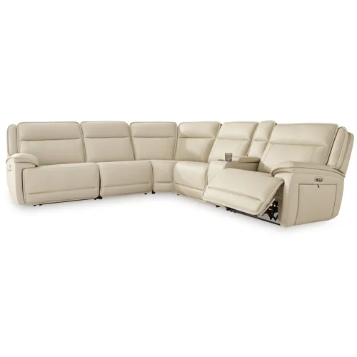 Double Deal 6-Piece Power Reclining Sectional