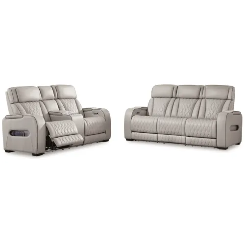 Boyington Power Reclining Sofa and Loveseat