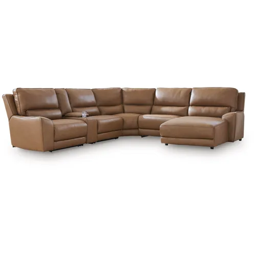 DeepWakes 6-Piece Power Reclining Sectional with Chaise