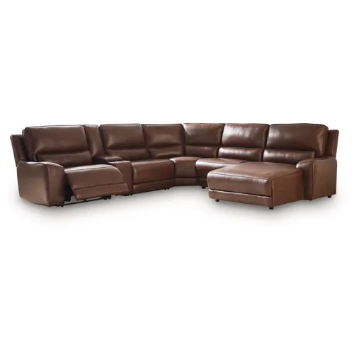 DeepWakes 6-Piece Power Reclining Sectional with Chaise