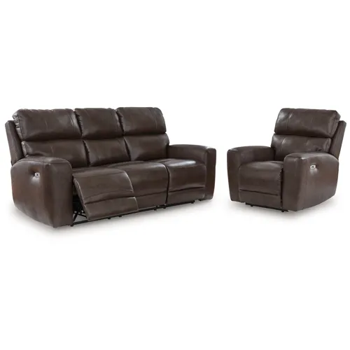 Crossplex Power Reclining Sofa and Power Recliner