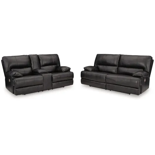 Mountainous Power Reclining Sofa and Loveseat