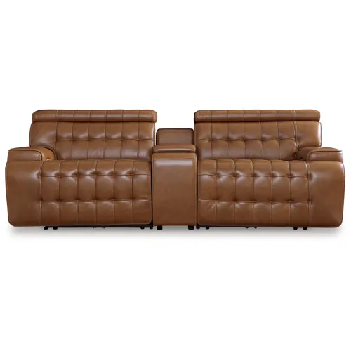 Temmpton 3-Piece Power Reclining Sectional Loveseat with Console