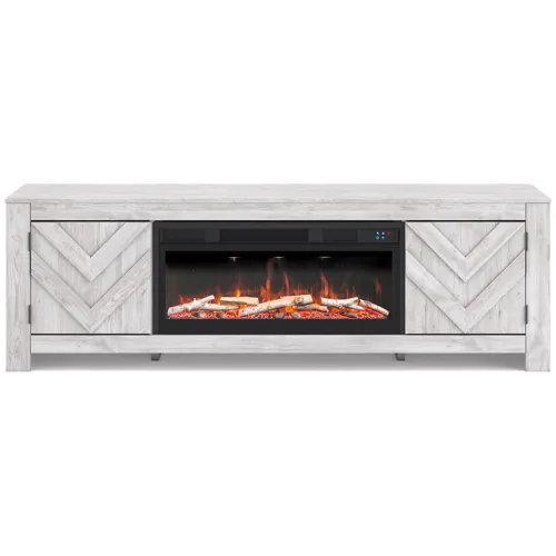 Cayboni 71" TV Stand with Electric Fireplace
