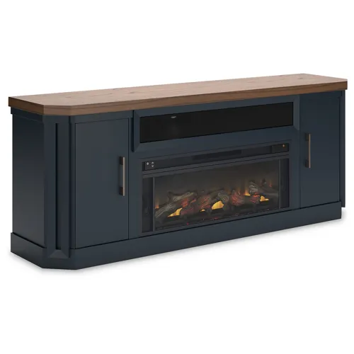 Landocken 83" TV Stand with Electric Fireplace