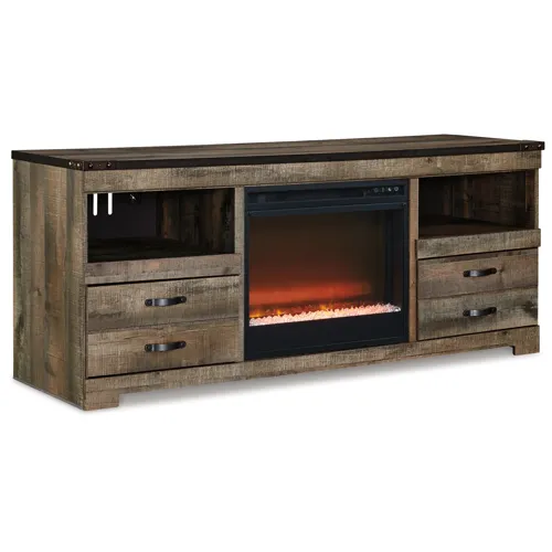 Trinell 63" TV Stand with Electric Fireplace
