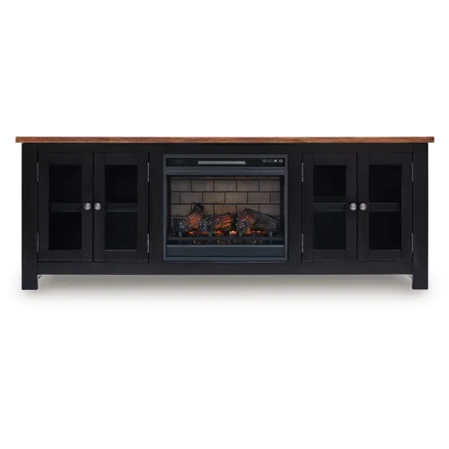 Wildenauer 76" TV Stand with Electric Fireplace
