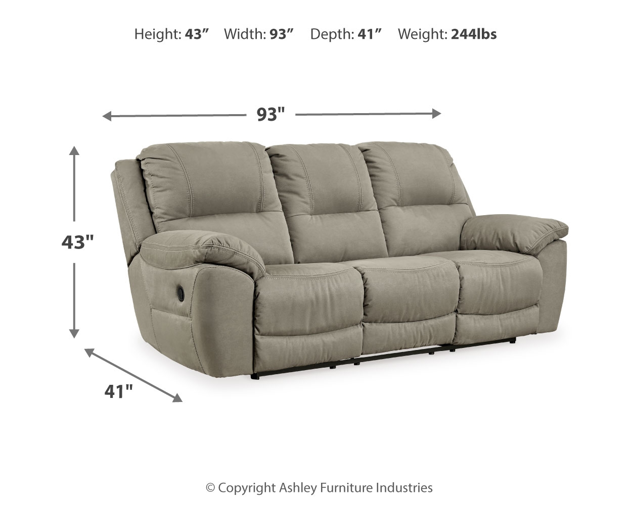 NextGen Gaucho Reclining Sofa 5420388 by Signature Design by Ashley at