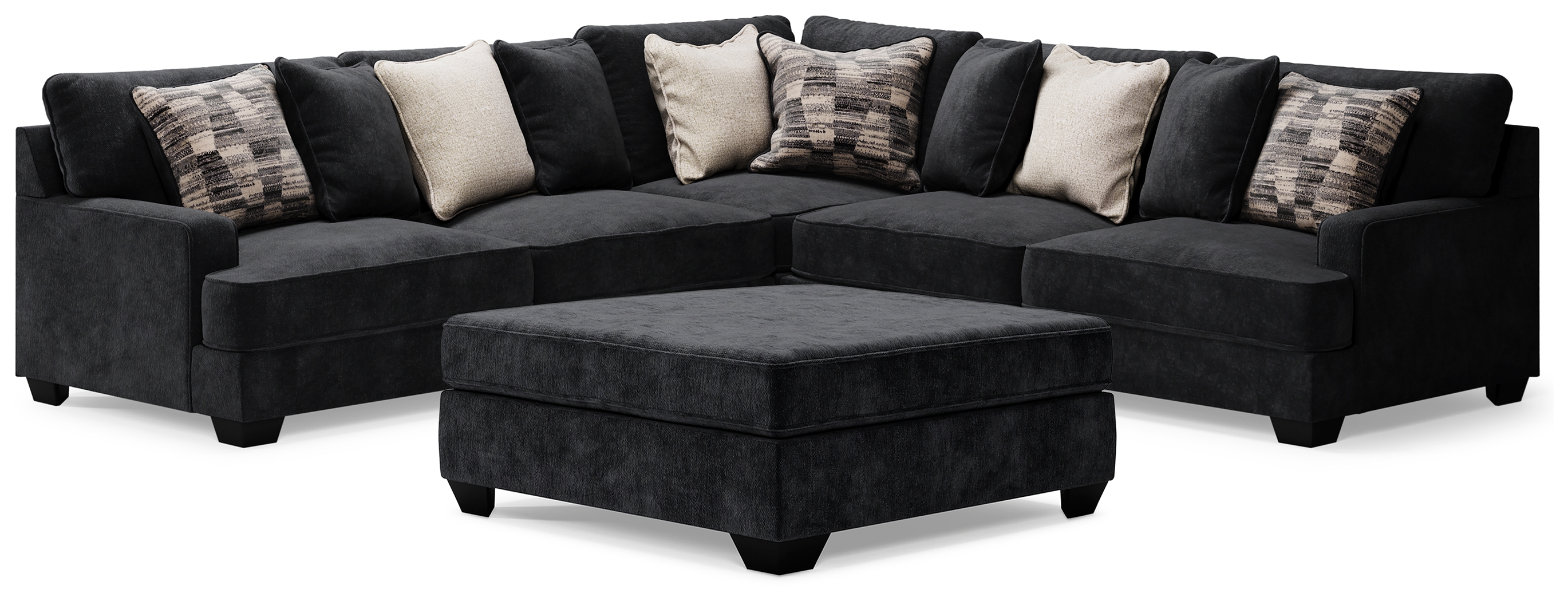 3Piece Sectional and Oversized Ottoman 59603U3 by Signature