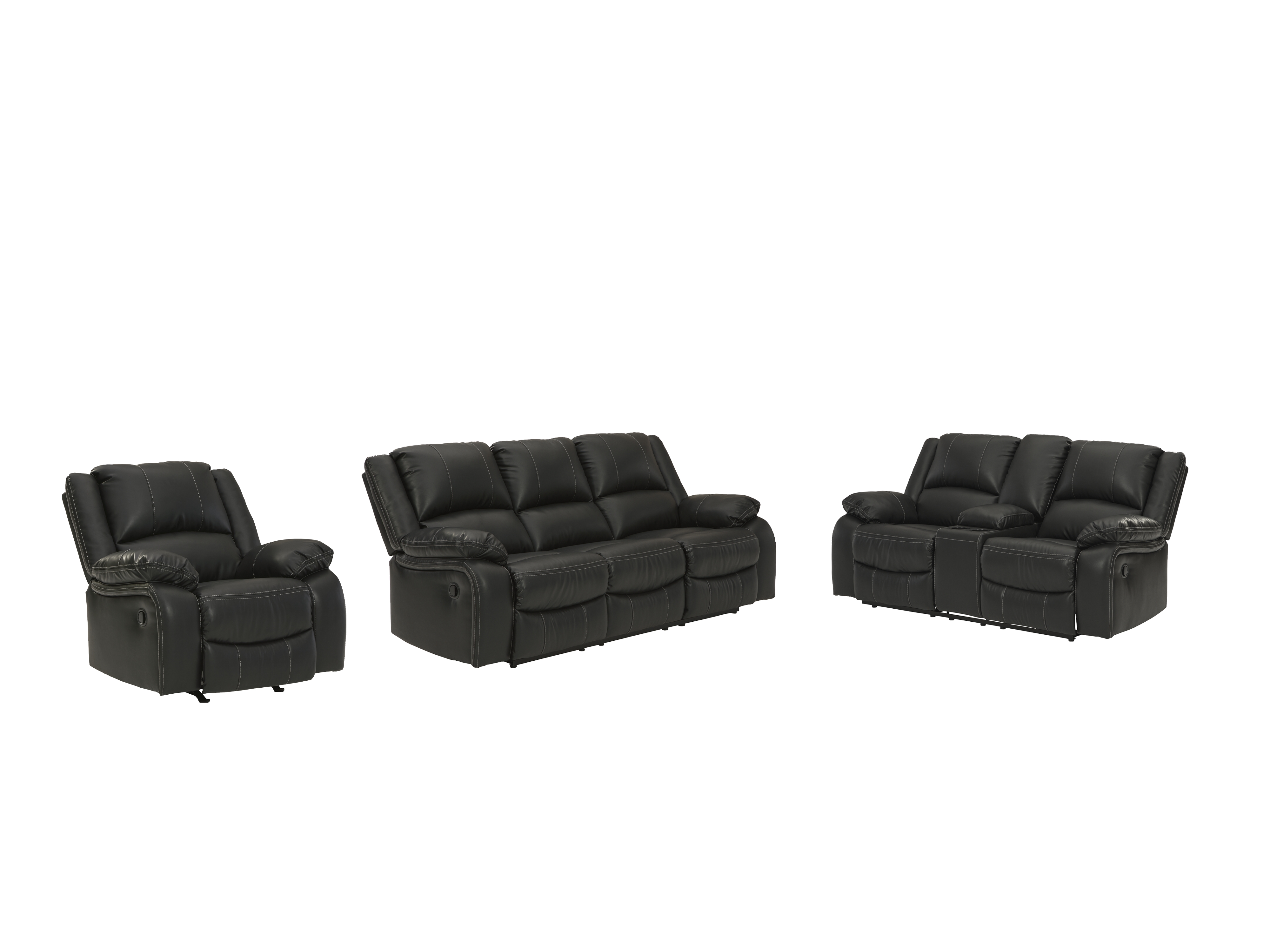 Calderwell Reclining Sofa and Loveseat with Recliner 77101U1 by