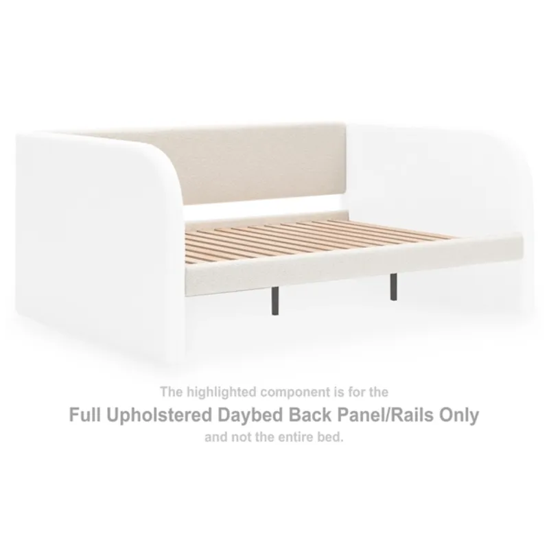 Shapella Full Upholstered Daybed Back Panel/Rails