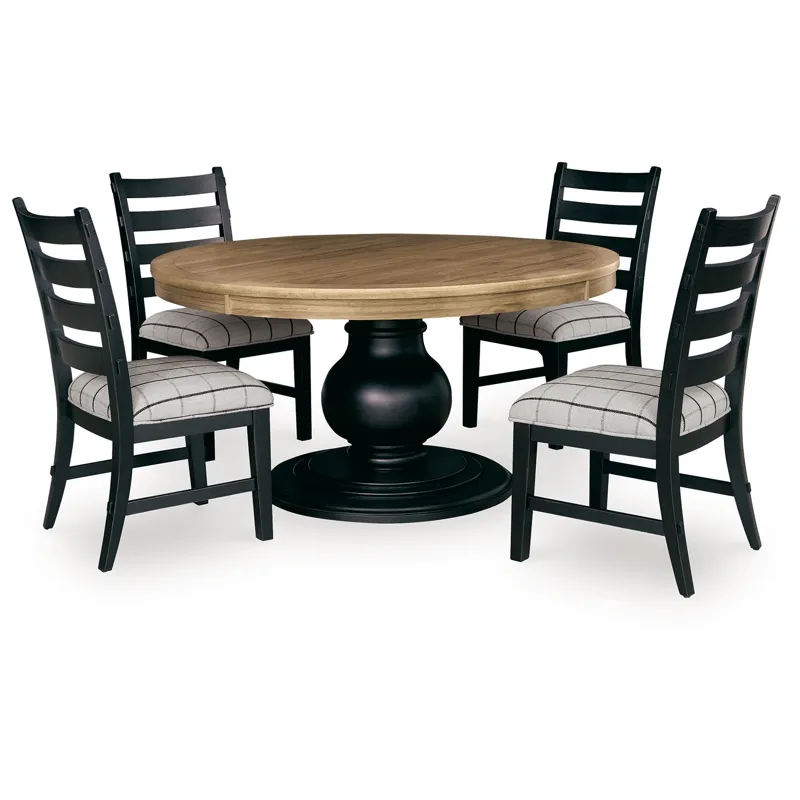 Gramburg Dining Table and 4 Chairs