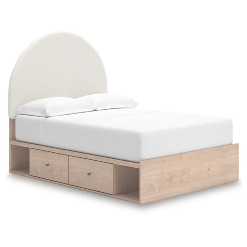 Arloster Full Upholstered Panel Bed with Storage