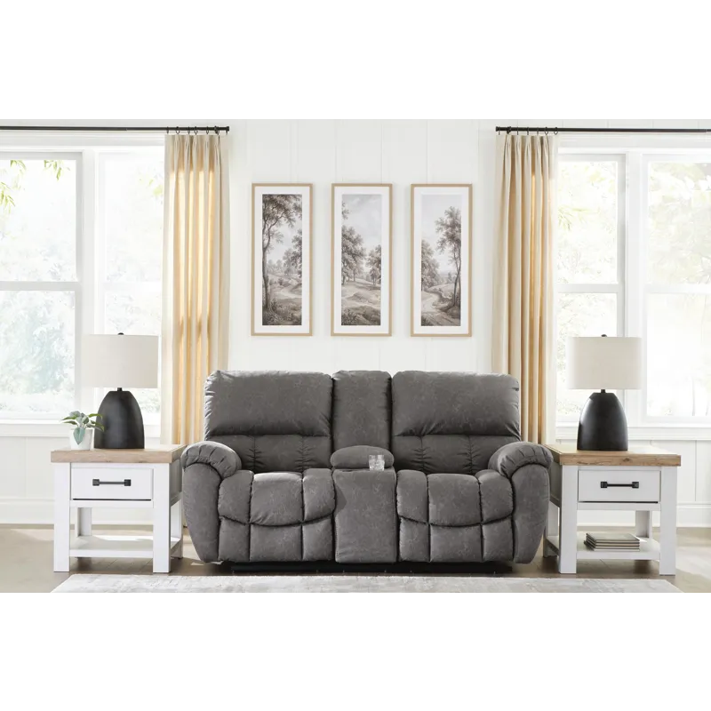 Bakerstein Power Reclining Loveseat with Console