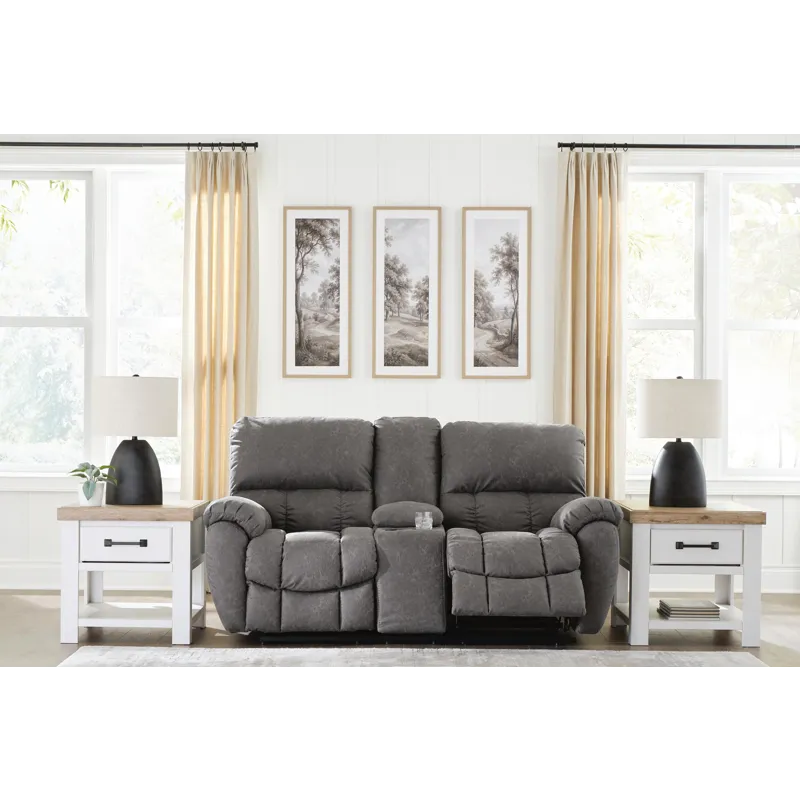 Bakerstein Power Reclining Loveseat with Console