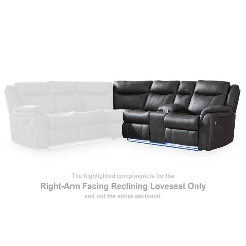 Perarrygin Right-Arm Facing Reclining Loveseat
