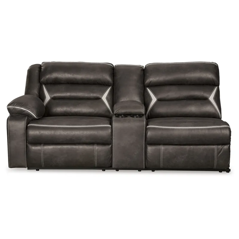 Kincord Left-Arm Facing Power Reclining Sofa with Console