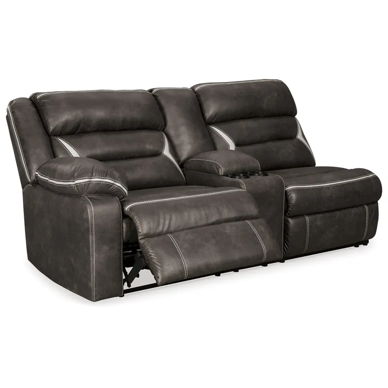 Kincord Left-Arm Facing Power Reclining Sofa with Console
