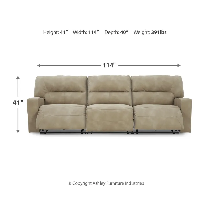 Next-Gen DuraPella 3-Piece Power Reclining Sectional
