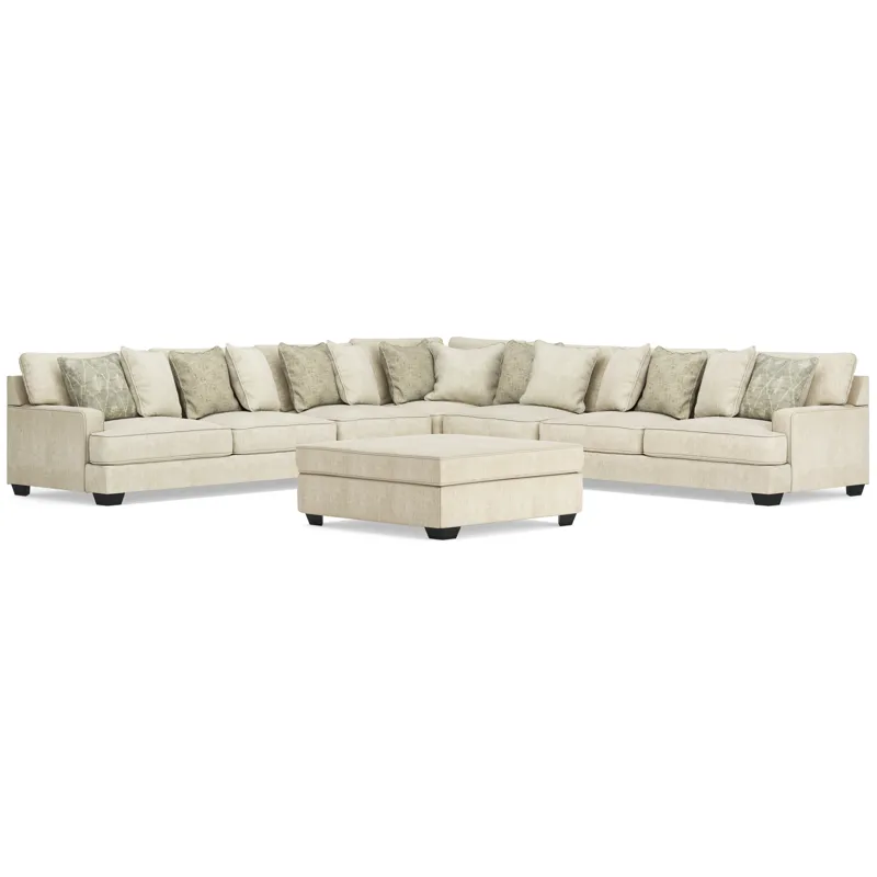Rawcliffe 5-Piece Sectional and Oversized Ottoman