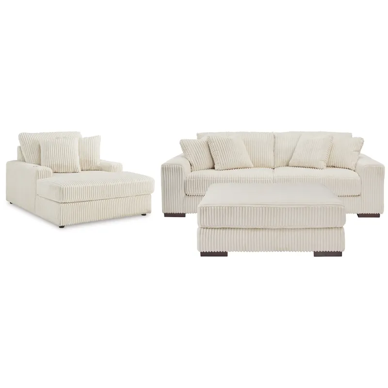 Lindyn 2-Piece Sectional, Chaise and Oversized Ottoman
