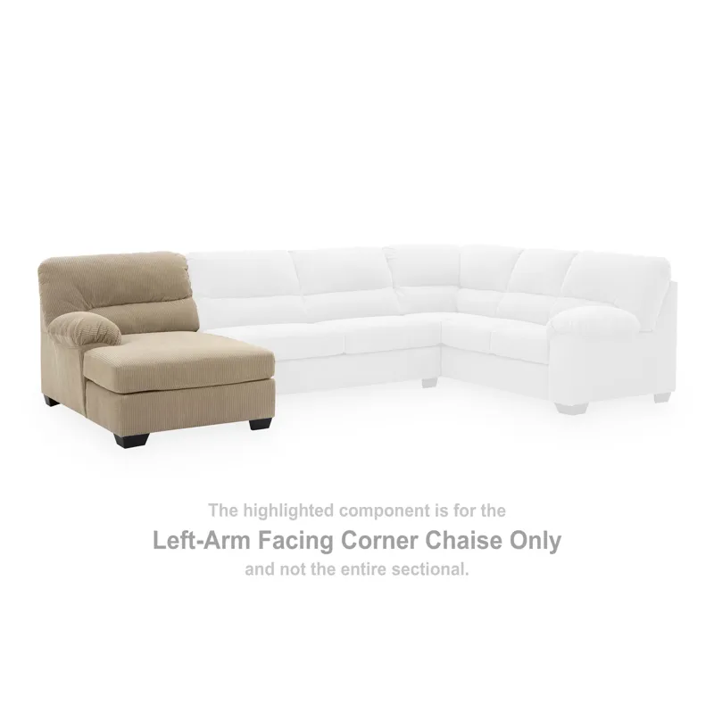 SimpleJoy Left-Arm Facing Corner Chaise