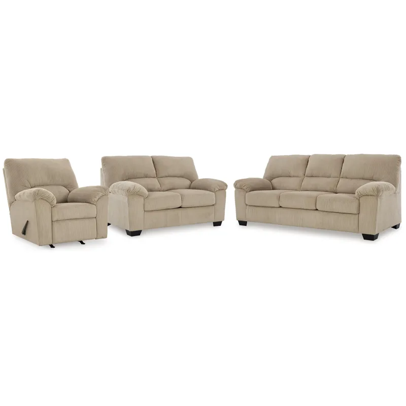 SimpleJoy Sofa, Loveseat and Recliner