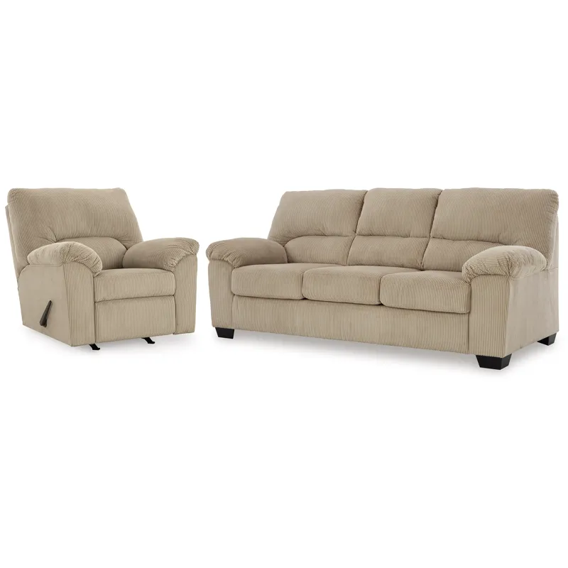 SimpleJoy Sofa and Recliner