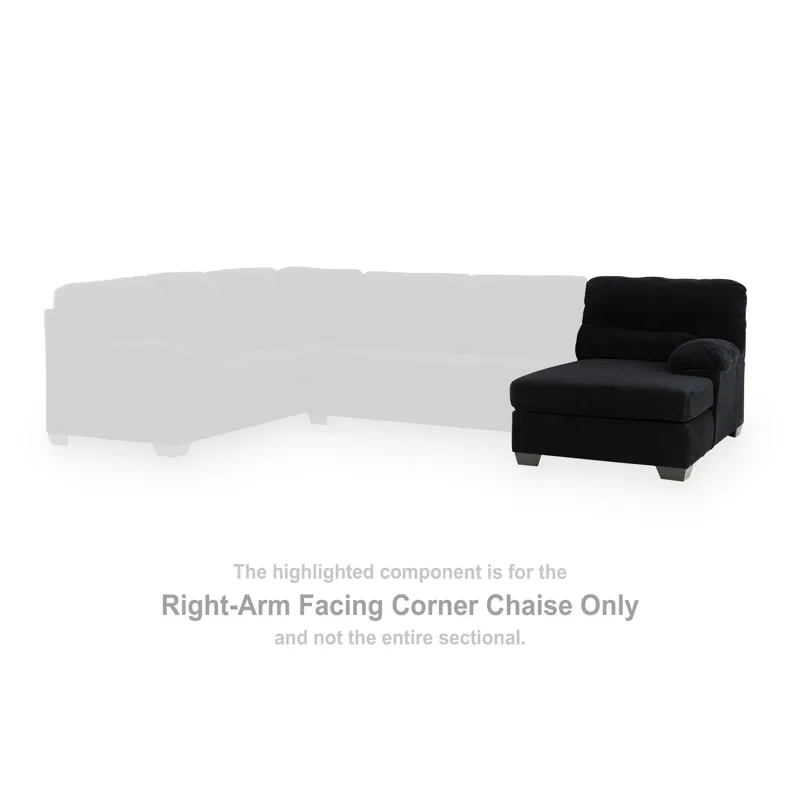 SimpleJoy Right-Arm Facing Corner Chaise